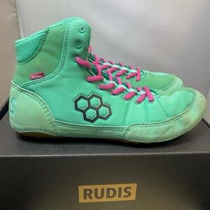 Rudis Colt 3.0 Men’s Wrestling Shoes -  Teal - Size 11.5 Pre Owned